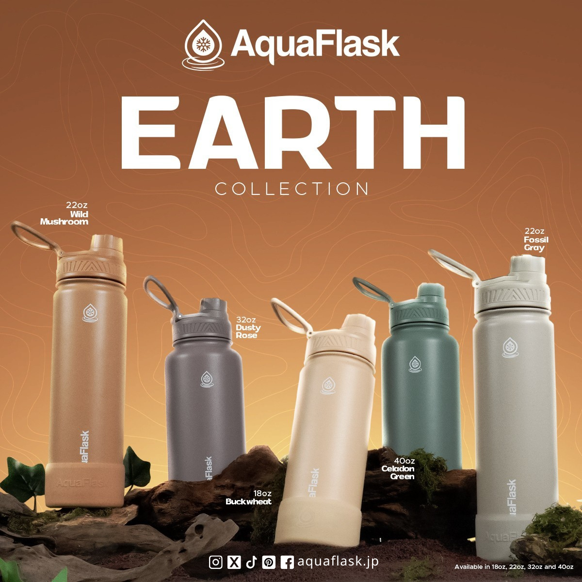 アクア セラドングリーン 650ml / 22oz - Earth Collection – AquaFlask